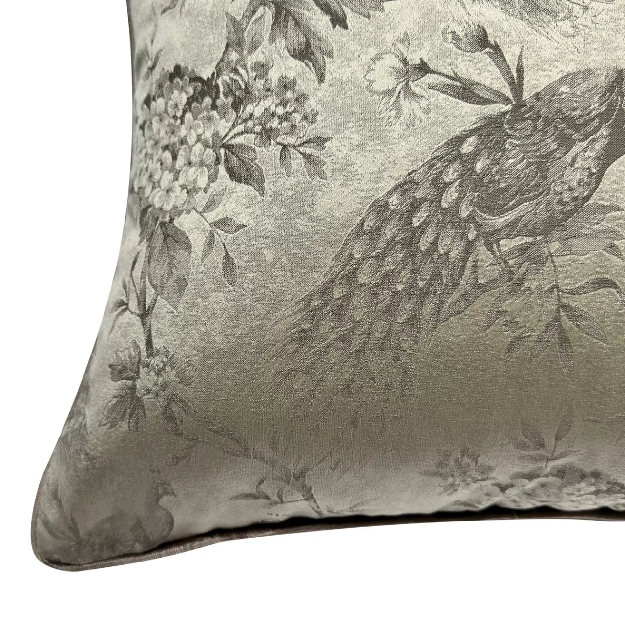 Z Gallerie Peacock Pillow 20" - Silver> Textile Sale | Novelty Pillows