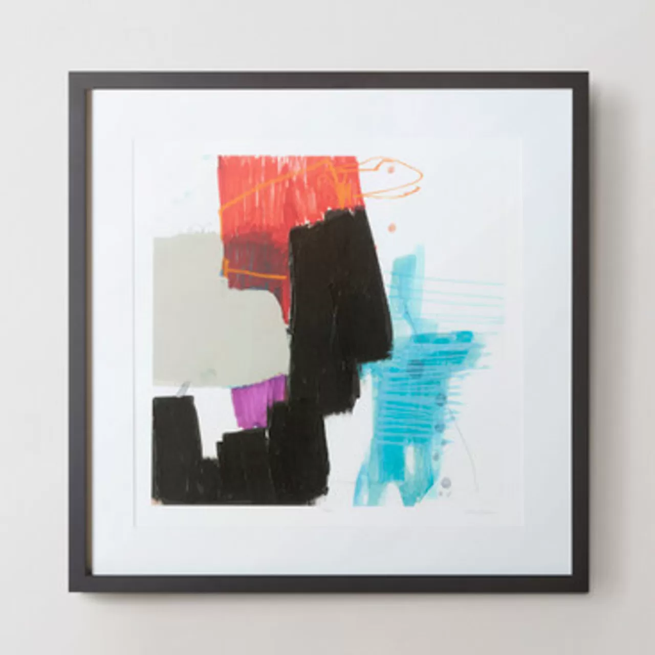 Z Gallerie Primary Action 6 - Limited Edition> Series | Framed Art