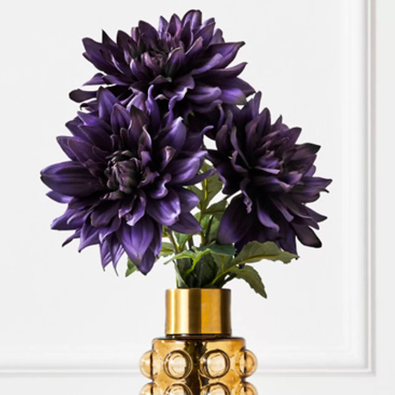 Z Gallerie Purple Open Dahlia - Set of 3> Home Decor | Décor Sale