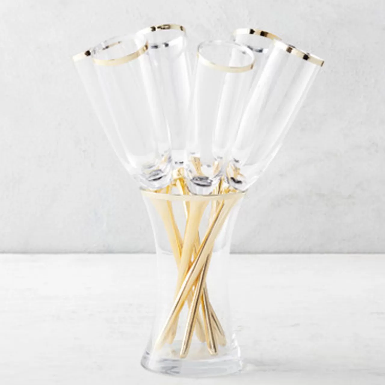 Z Gallerie Salud Toasting Flutes - Set of 6> Barware & Entertaining | Tabletop Sale