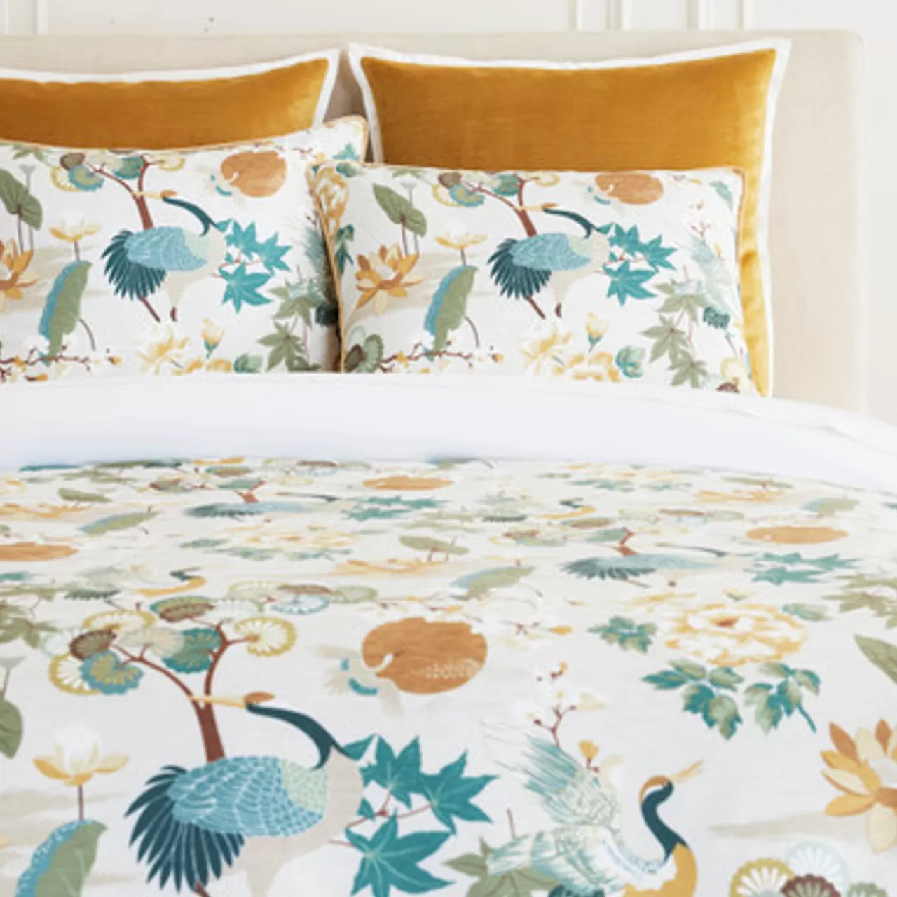 Z Gallerie Sandhill Bedding - Ivory> Printed Bedding | Duvets Covers & Shams