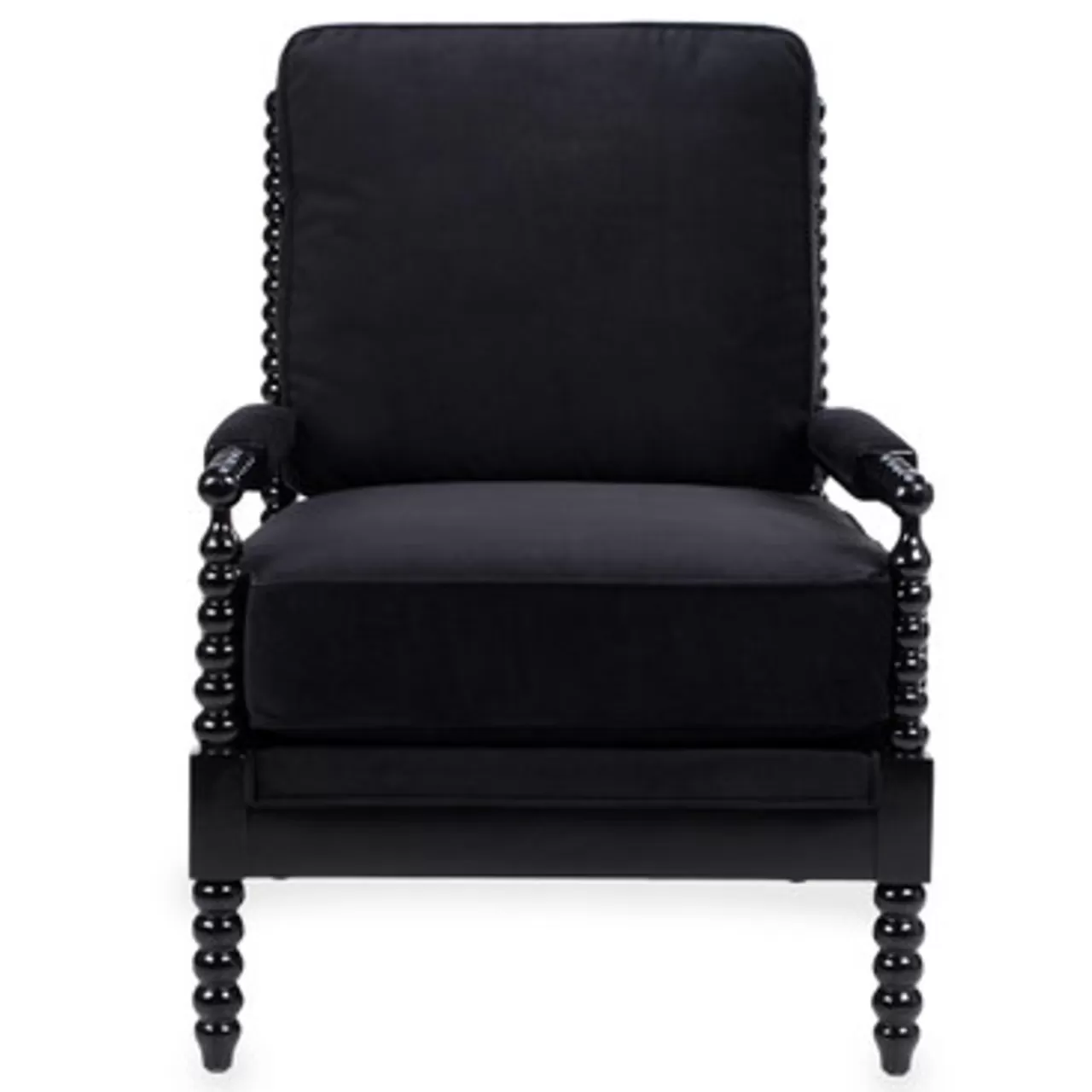 Z Gallerie Spindle Chair - High Gloss Black> Accent Chairs