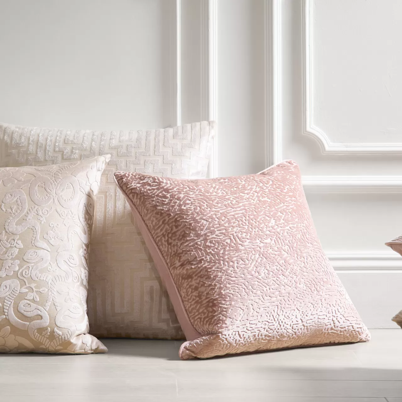 Z Gallerie Spotted Pillow 22" - Blush> Textile Sale | Solid Pillows