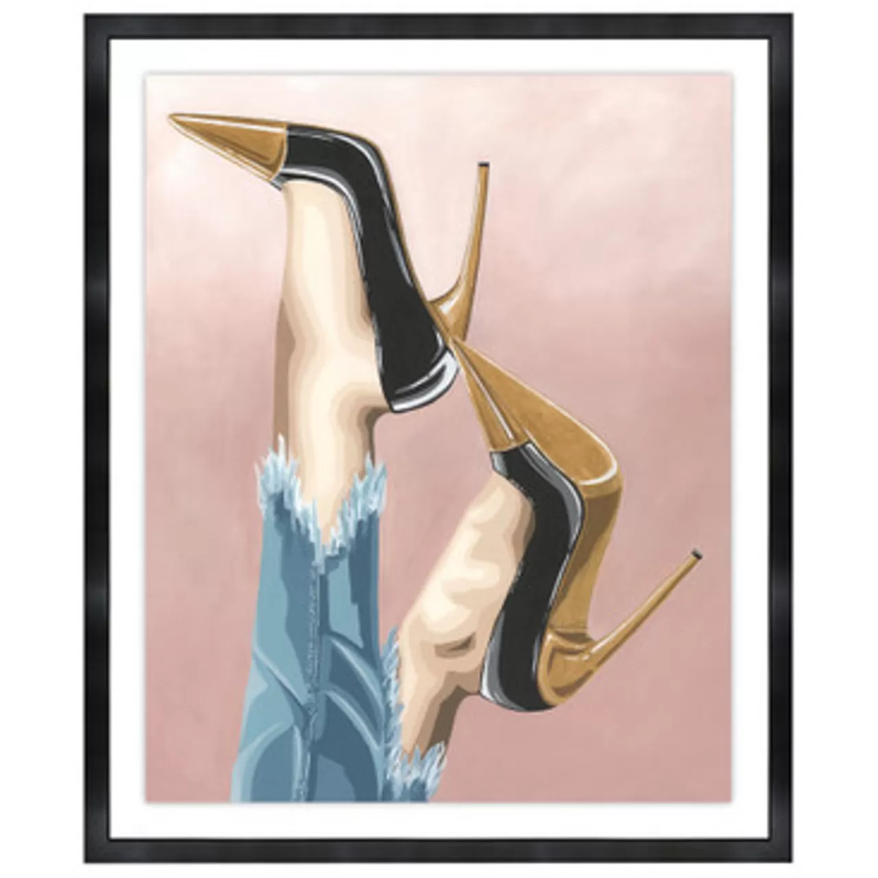 Z Gallerie The Right Shoe Can Change Your Life> Framed Art | Multi Colored