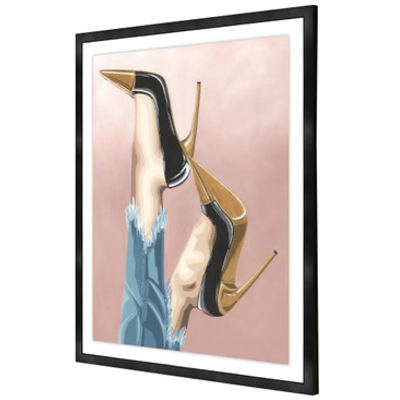 Z Gallerie The Right Shoe Can Change Your Life> Framed Art | Multi Colored