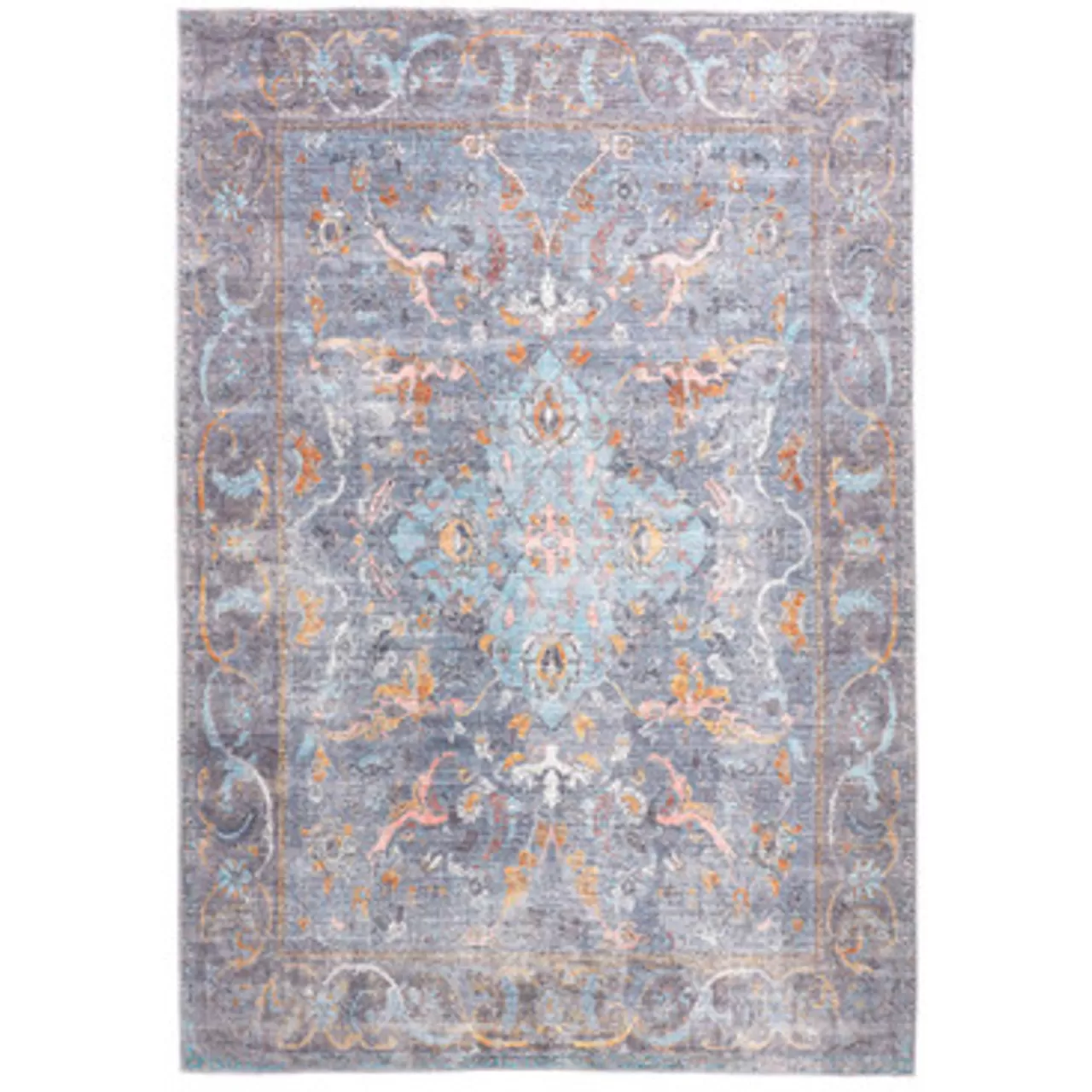 Z Gallerie Toulon Rug - Blue> Vintage Inspired Rugs | Pattern Rugs