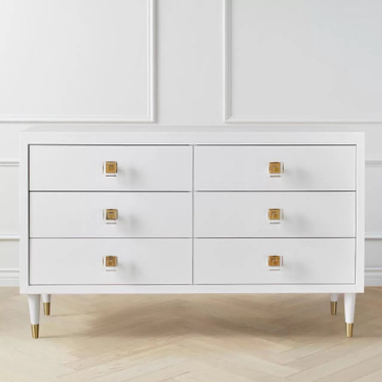 Z Gallerie Uptown 6 Drawer Dresser - White> Dressers