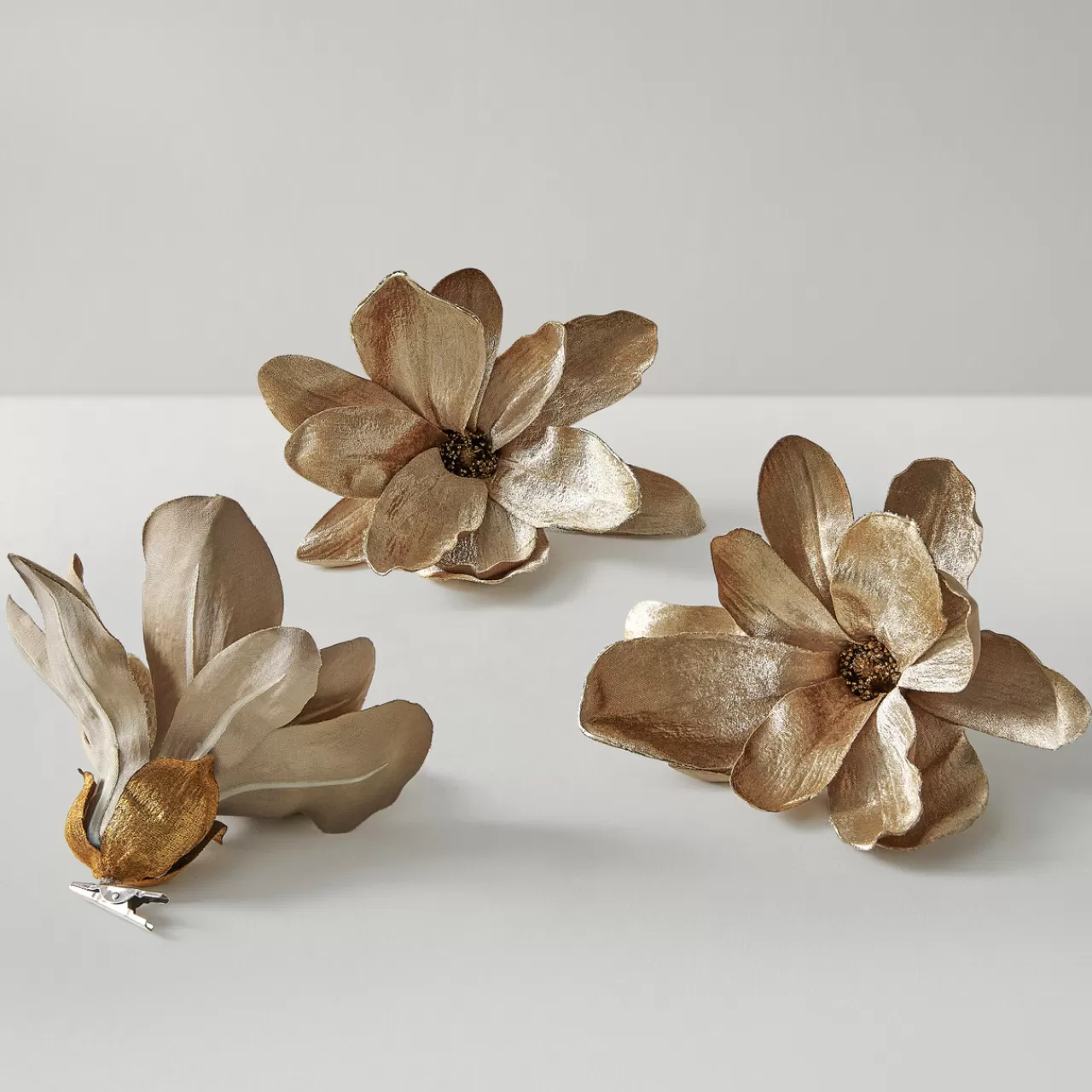 Z Gallerie Velvet Magnolia Clip - Set of 3> Ornaments | Décor Sale