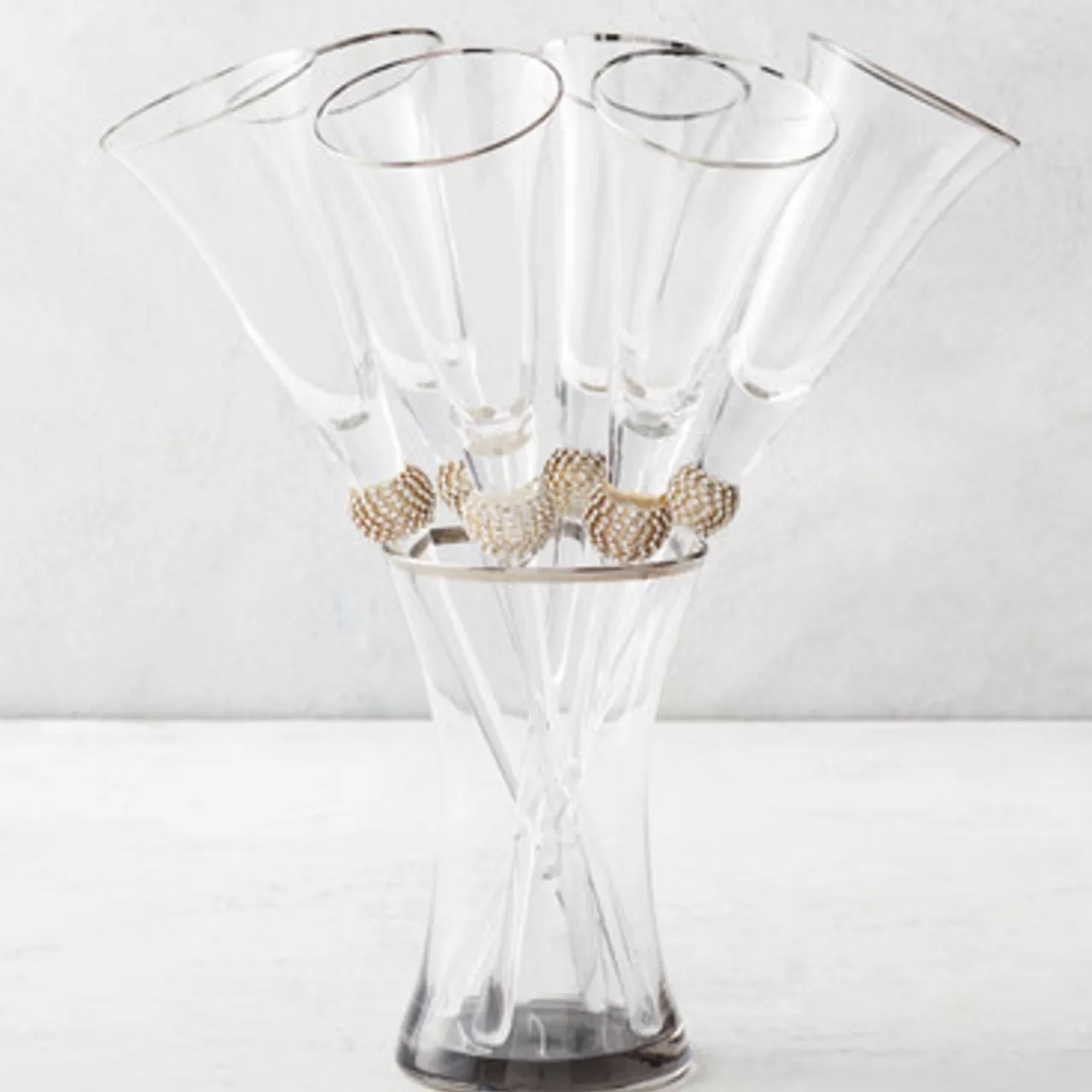 Z Gallerie Victoria Toasting Flutes - Set of 6> Barware & Entertaining | Tabletop Sale