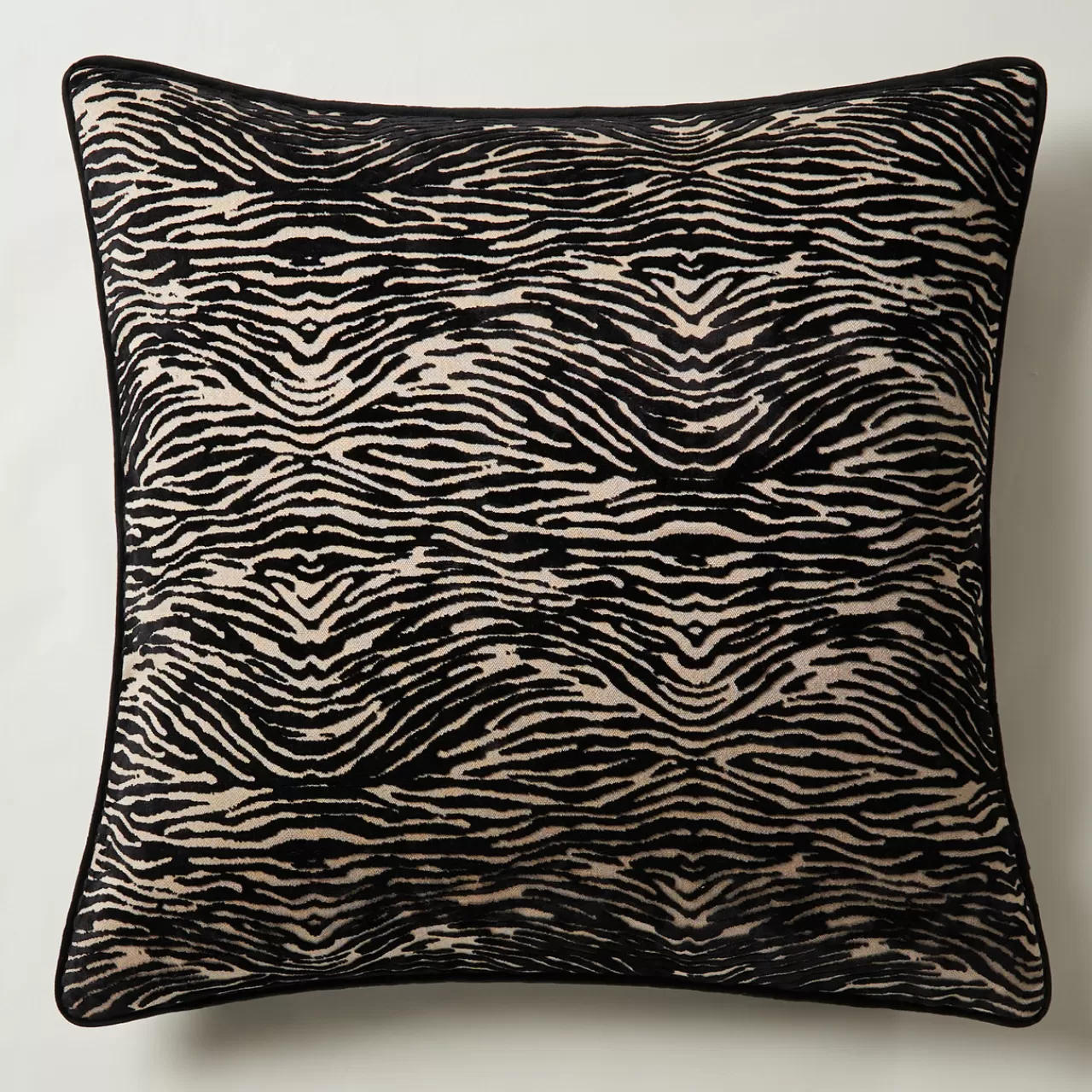 Z Gallerie Wavy Zebra Pillow 22" - Black> Textile Sale | Patterned Pillows