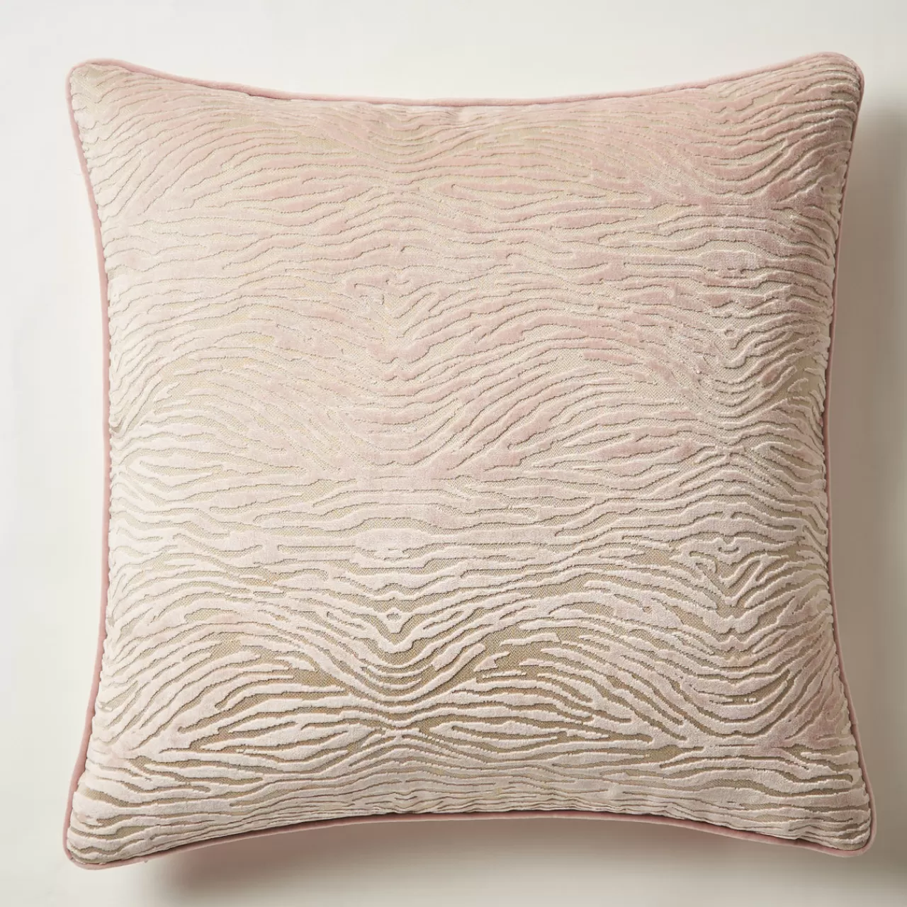 Z Gallerie Wavy Zebra Pillow 22" - Blush> Textile Sale | Patterned Pillows