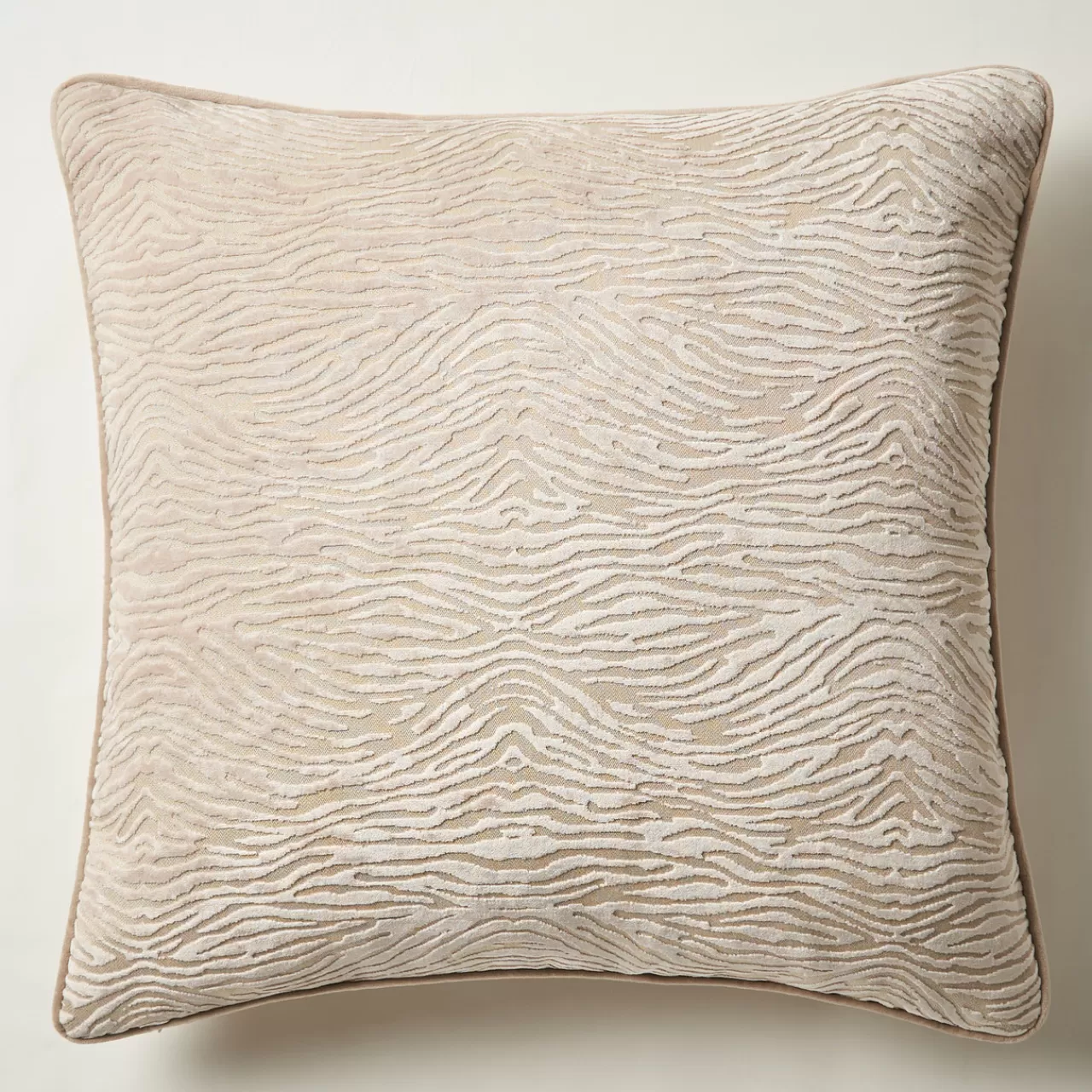 Z Gallerie Wavy Zebra Pillow 22" - Tan> Textile Sale | Patterned Pillows