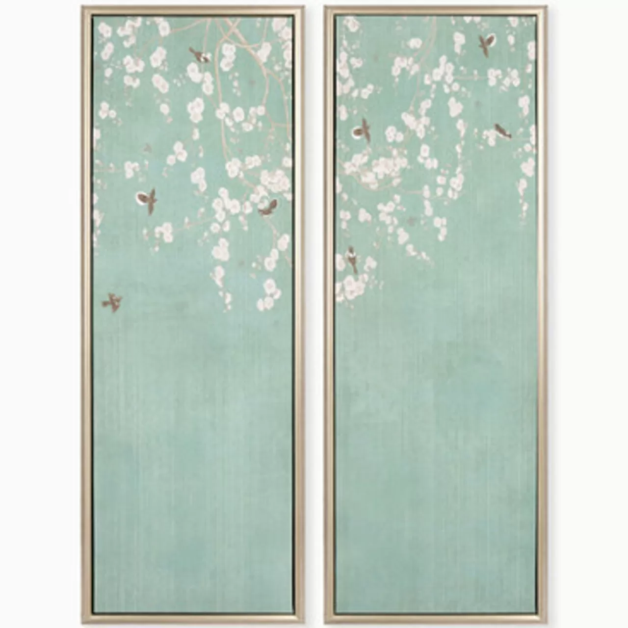 Z Gallerie White Blossoms - Set of 2> Series | Canvas